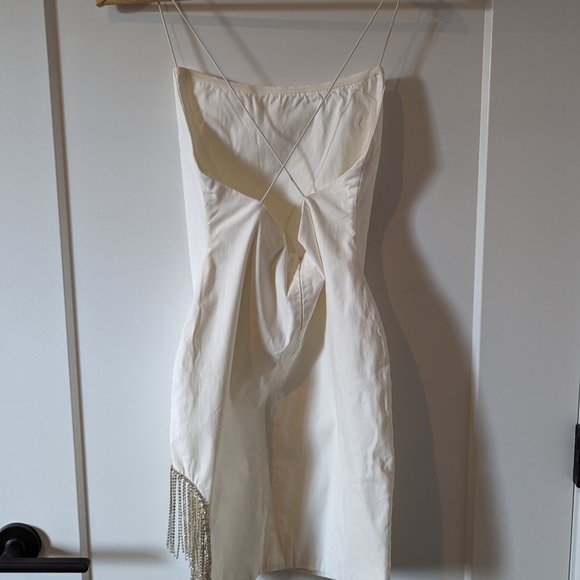 Borrowed Hearts White Sequin Mini Dress (Bachelorette / Bride) NWOT - Picture 7 of 8